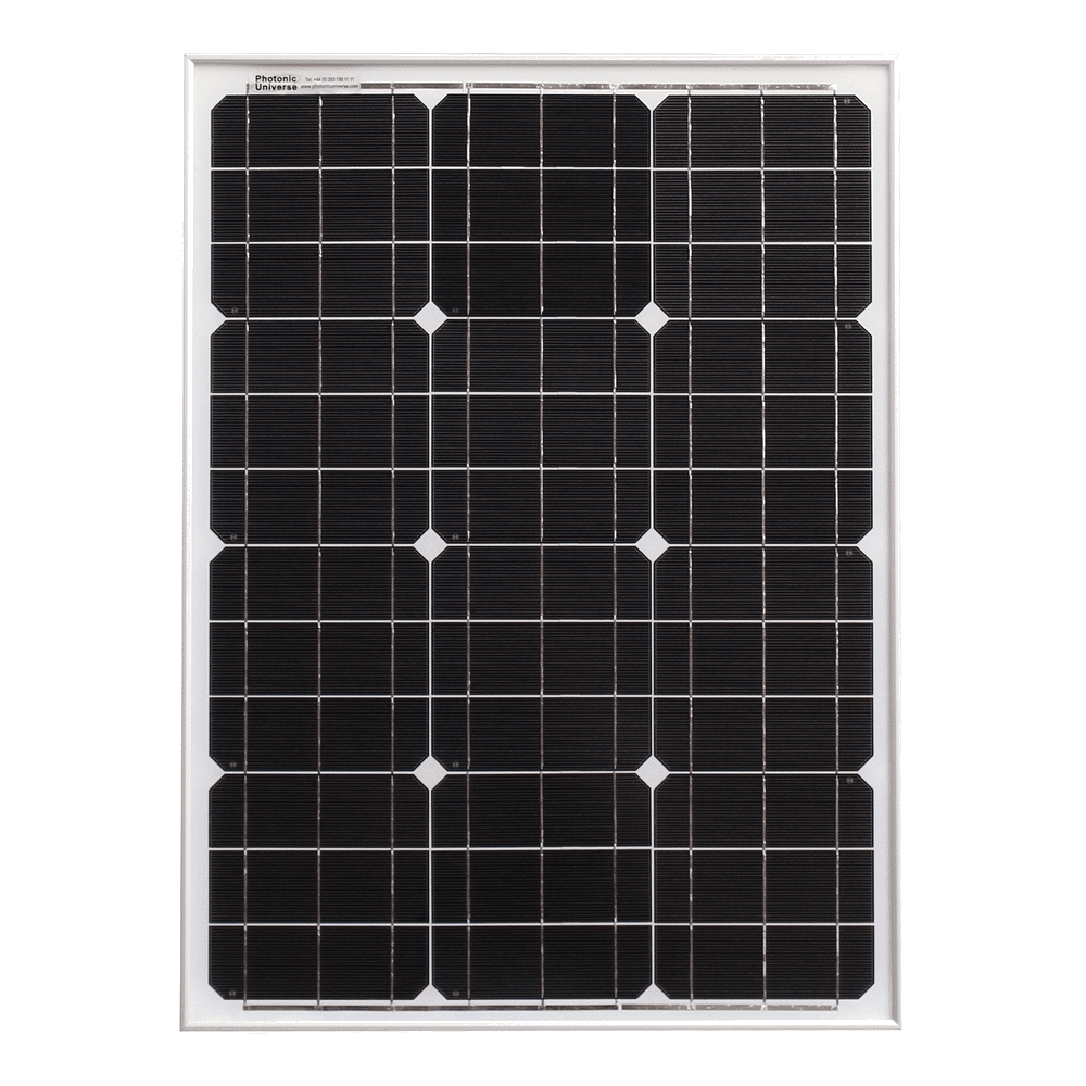 50W 12V Solar Panel With 5m Cable For Caravans, Boats & Motorhomes