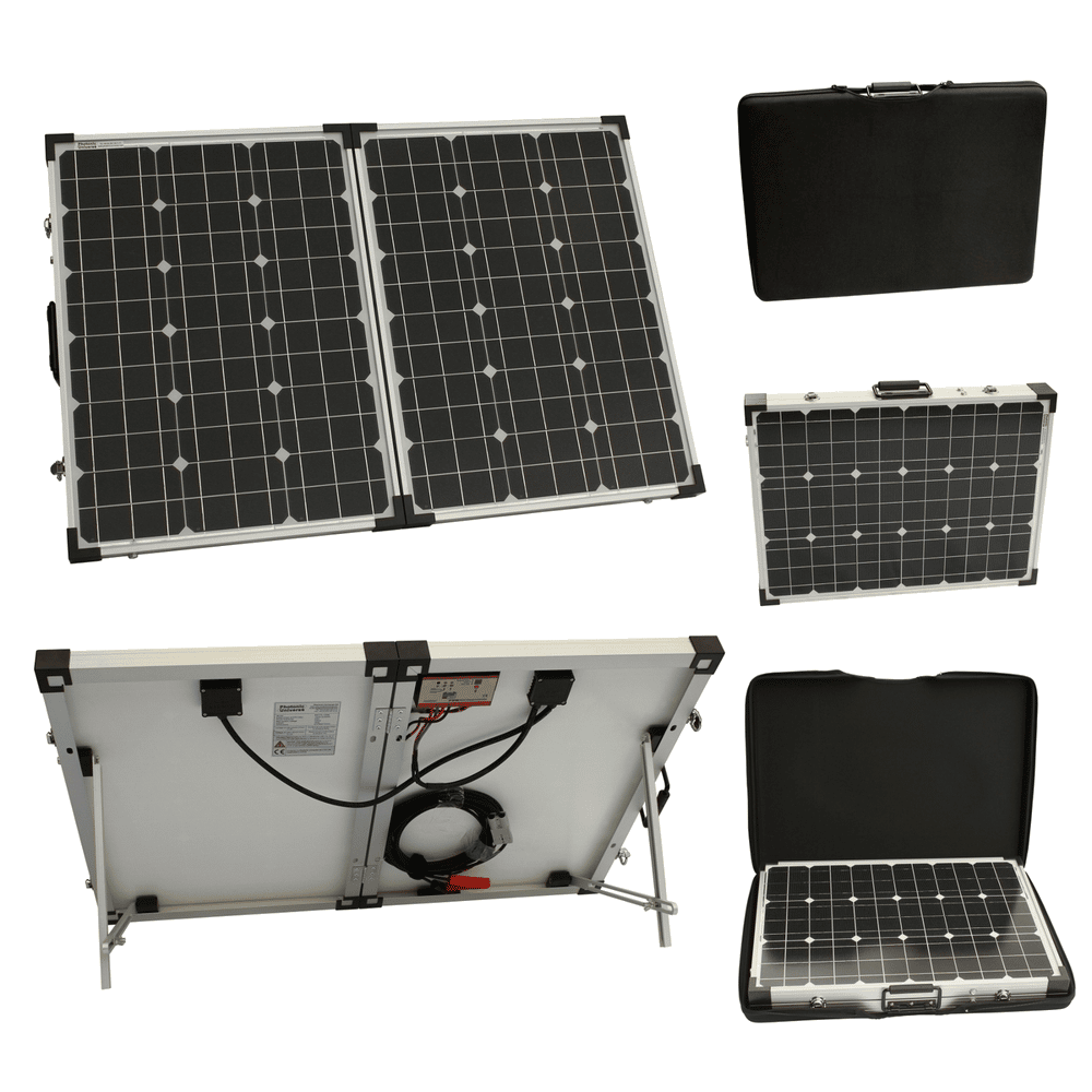 120W 12V Folding Solar Charging Kit For Caravans, Boats & Motorhomes