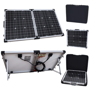 80W 12V Folding Solar Charging Kit For Caravans