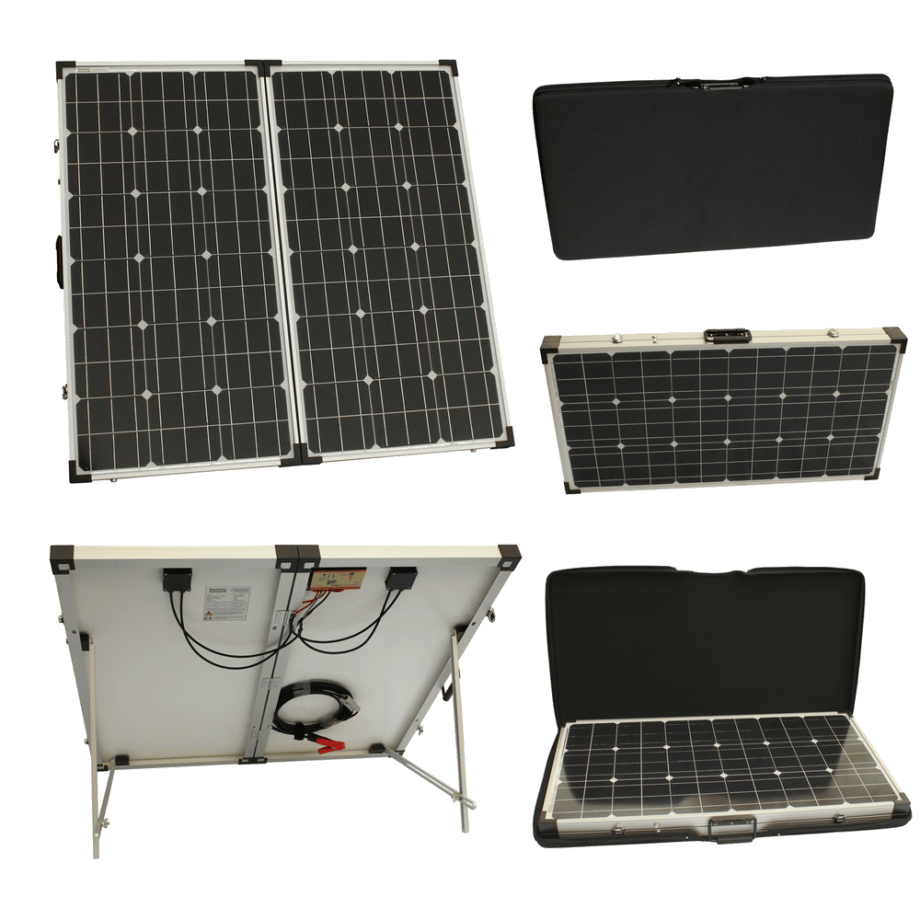 150W 12V Folding Solar Charging Kit For Caravans