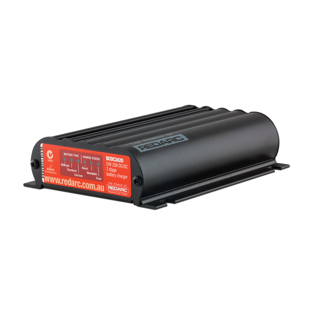 REDARC BCDC2420 DC Battery to Battery Charger 20A - Portable Power  Technology