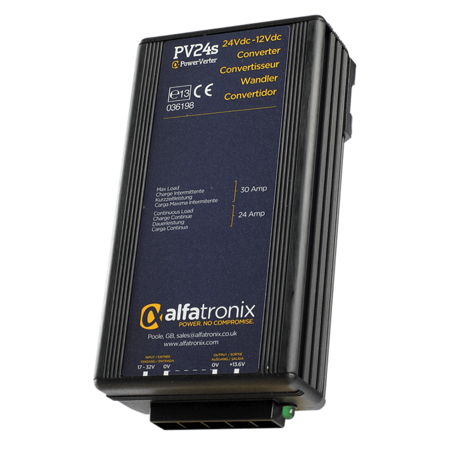 Alfatronix Powerverter PV24S 24V to 12V 24A non isolated