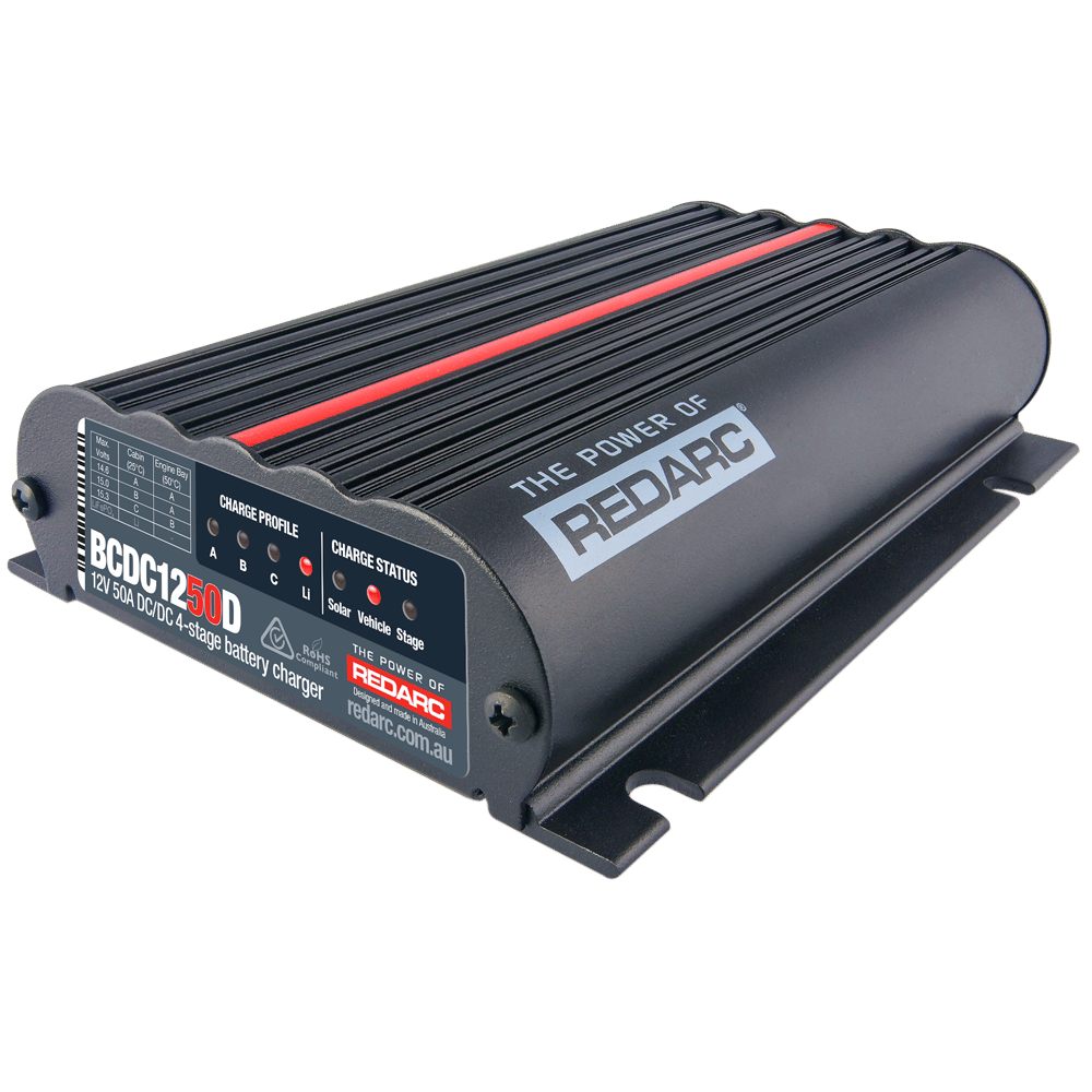 REDARC BCDC1250D DC Battery to Battery Charger 50A (Dual input)