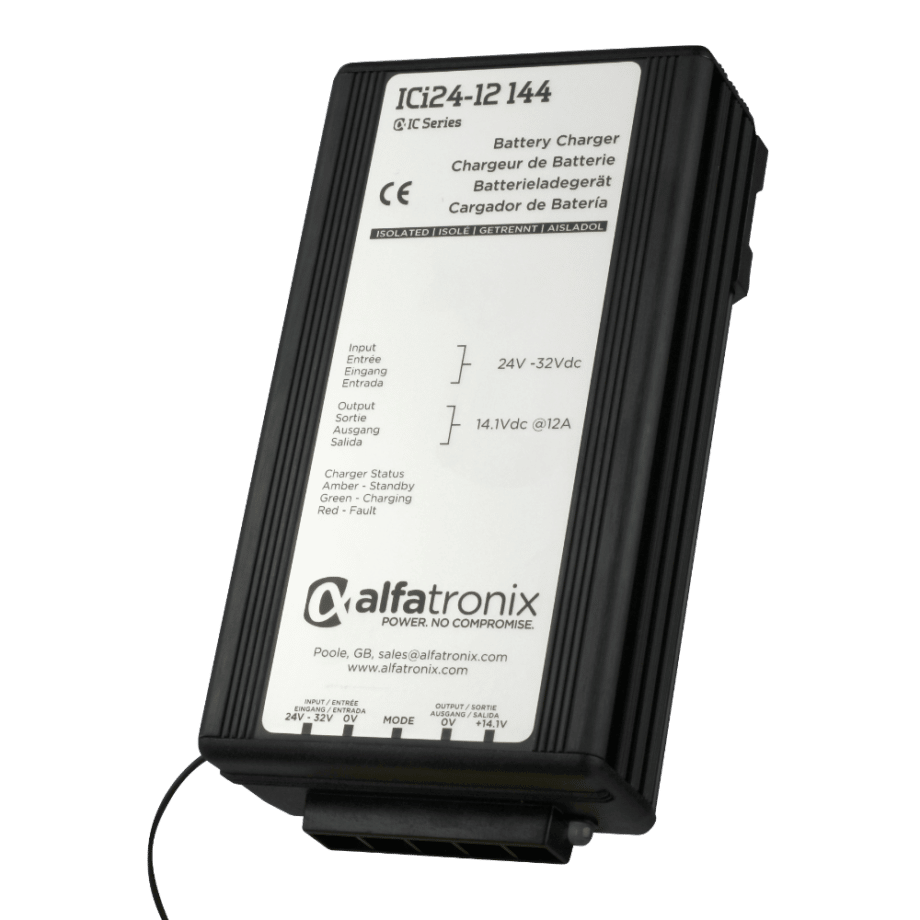 Alfatronix 24VDC Battery to 12VDC Battery Charger 12A